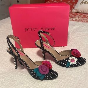 Betsy Johnson ‘never worn’ strapped heels.